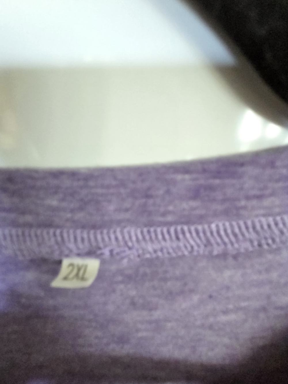 Heather Lavender V-Neck Top with Crisscross Detail - Picture 3 of 3